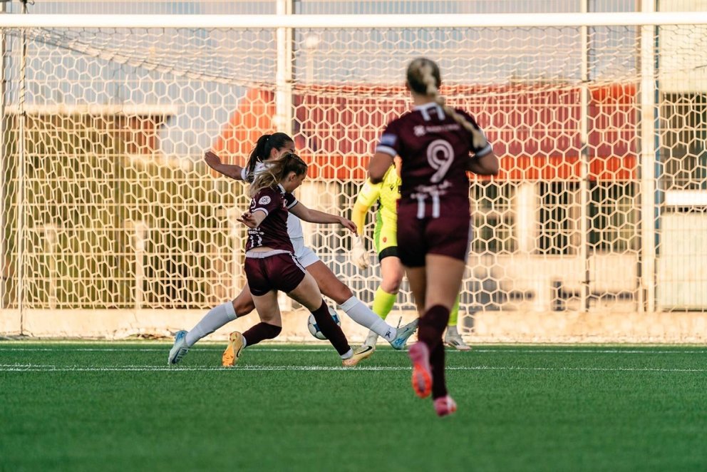 Birgitta Líf að hlaða í mark fyrir Tindastól. Mynd: Sigurður Ingi.