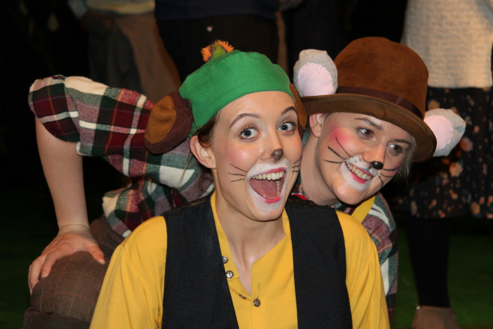 Lilli klifurmús og Marteinn skógarmús. Myndir: KSE