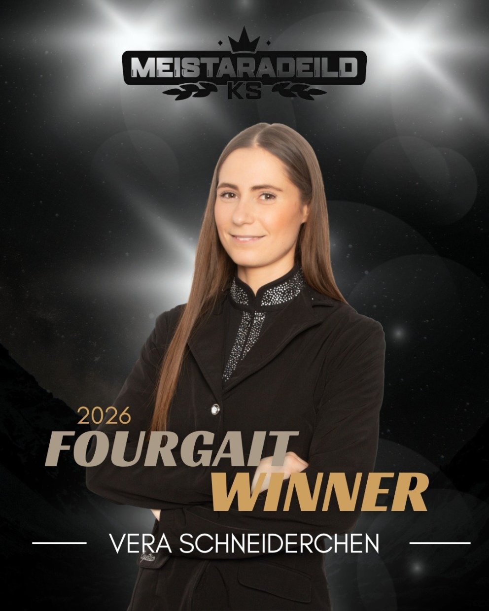 Vera sigraði í fjórgangi. Til hamingju! MYND AF FB-SÍÐU MEISTARADEILDAR KS