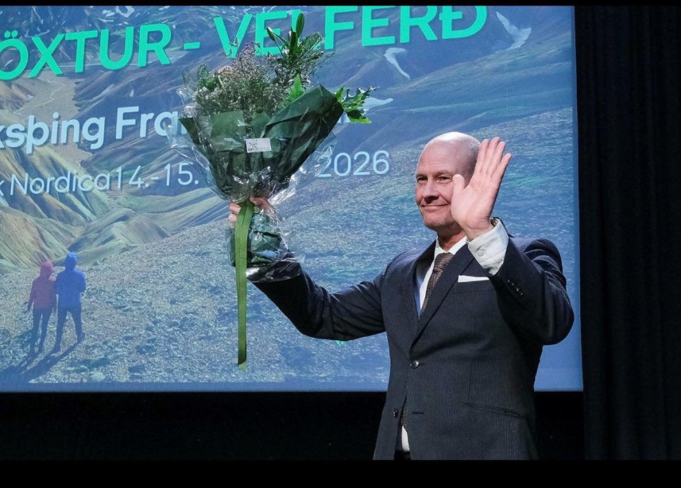 Stefán Vagn eftir að niðurstöður lágu fyrir. MYND FACEBOOK