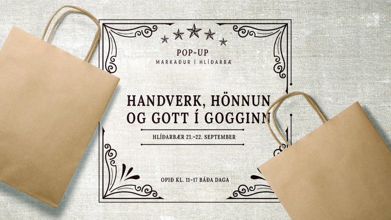 Handverk, hönnun og gott í gogginn í Hlíðarbæ
