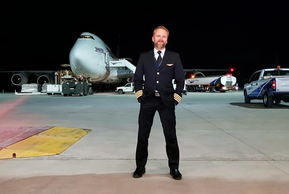 Jónas Kr. Gunnarsson flugstjóri hjá Air Atlanta. Mynd aðsend.