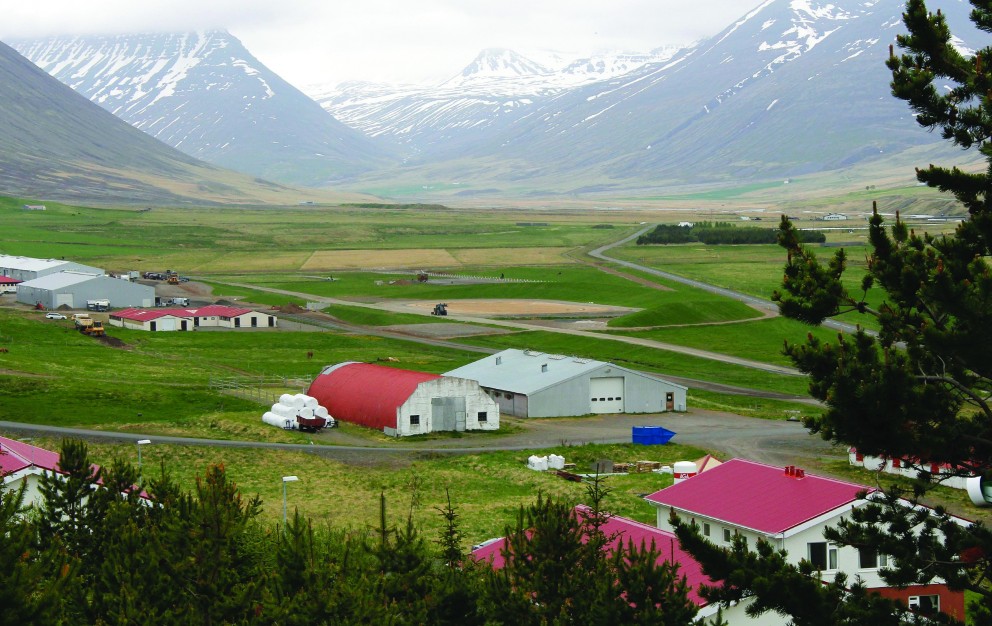 Séð yfir landsmótssvæðið á Hólum í Hjaltadal sl. mánudag. Mynd: ÓAB