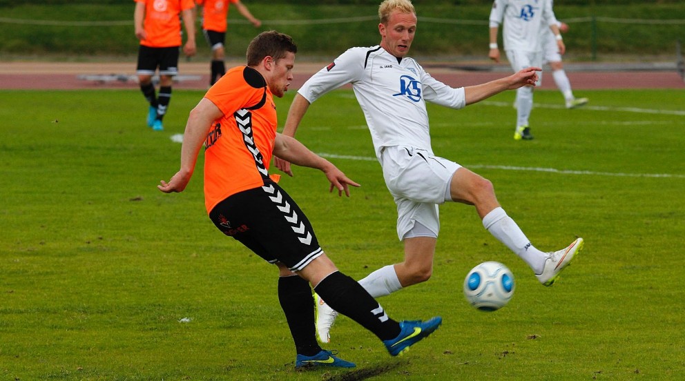 Kenneth Hogg gerði þriðja mark Tindastóls úr víti.  MYND: ÓAB