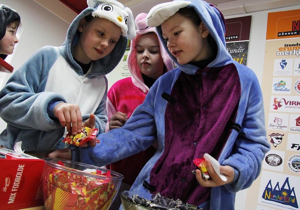 Það var ýmislegt spennandi sem hægt var að nálgast í dag en ekki allt hollt. MYNDIR: ÓAB OG SG