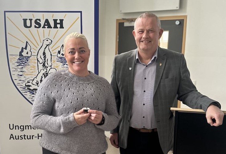 Brynhildur Erla og Garðar. Mynd tekin af isi.is