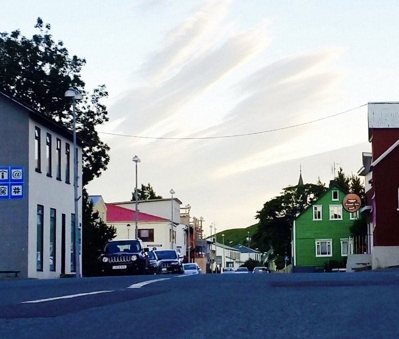 Aðalgatan á Króknum. Mynd: Erla Einarsdóttir.