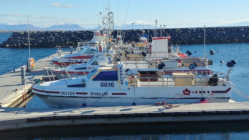 Bátar við Skagastrandahöfn. Mynd: Ómar Una
