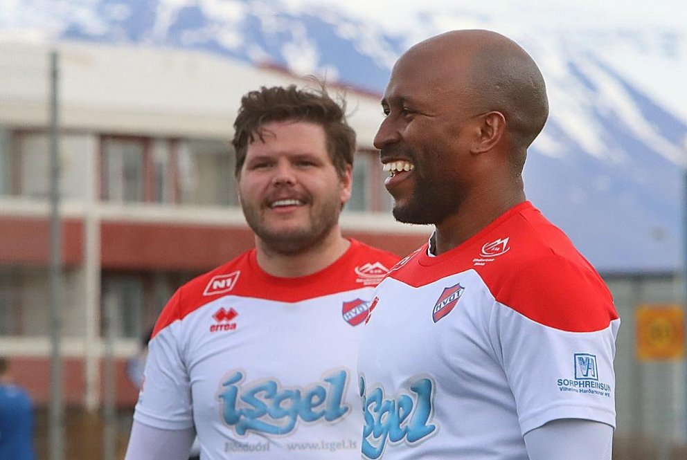 Akild Di Freitas og Hilmar Þór í leik í fyrra. MYND: ÓAB