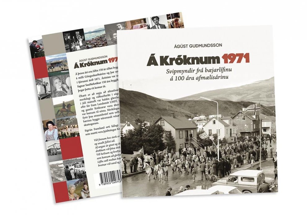 Kápa og bak bókarinnar Á Króknum 1971. MYND: ÓAB