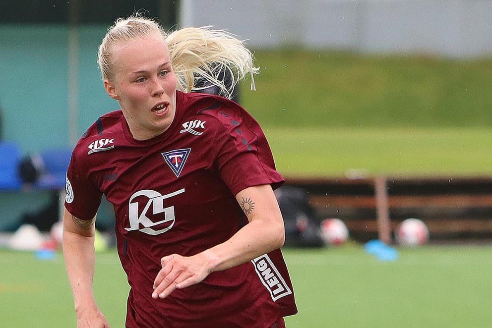 Aldís María heldur uppteknum hætti – skorar. MYND: ÓAB