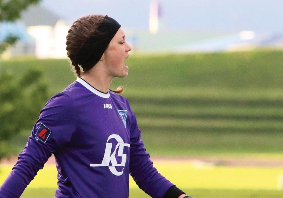 Amber Michel markvörður Tindastóls. MYND: ÓAB