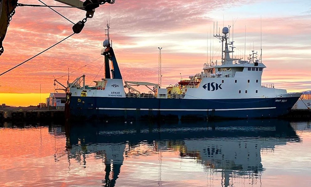 Arnar HU1 í höfn á Sauðárkróki. MYND AF SÍÐU FISK