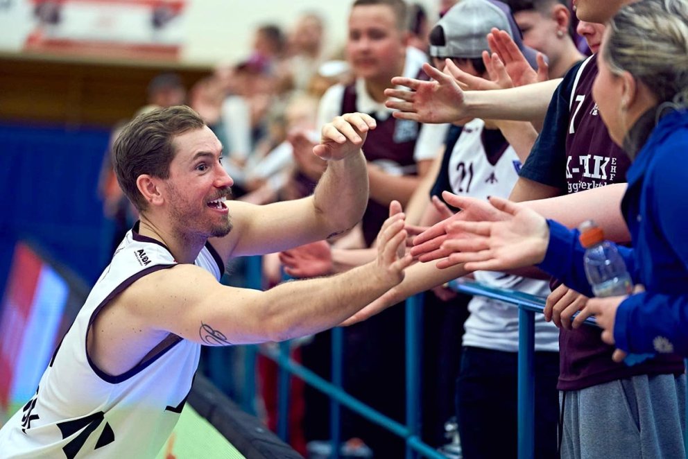 Arnar Björnsson var í góðum gír í gærkvöldi. MYND: ©SIGURÐUR INGI