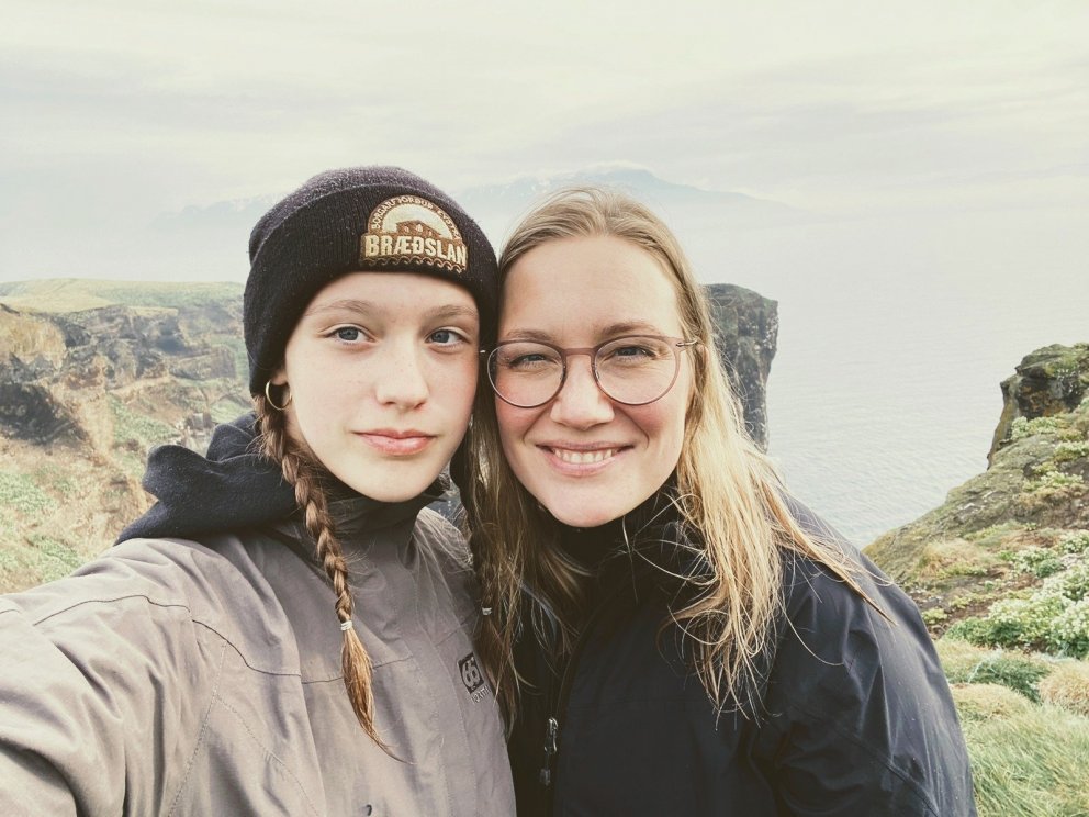 Kolbrún Dögg t.h ásamt Kötlu dóttur sinni.