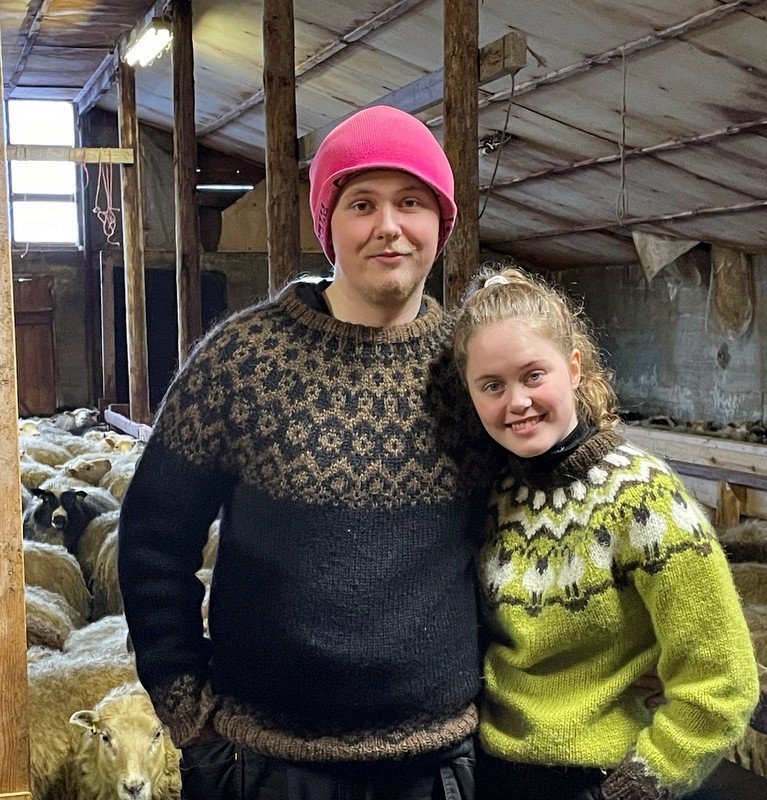 Yngstu bændur landsins Dagur Jónasson og Ragnhildur Ásta Ragnarsdóttir. Aðsend mynd.