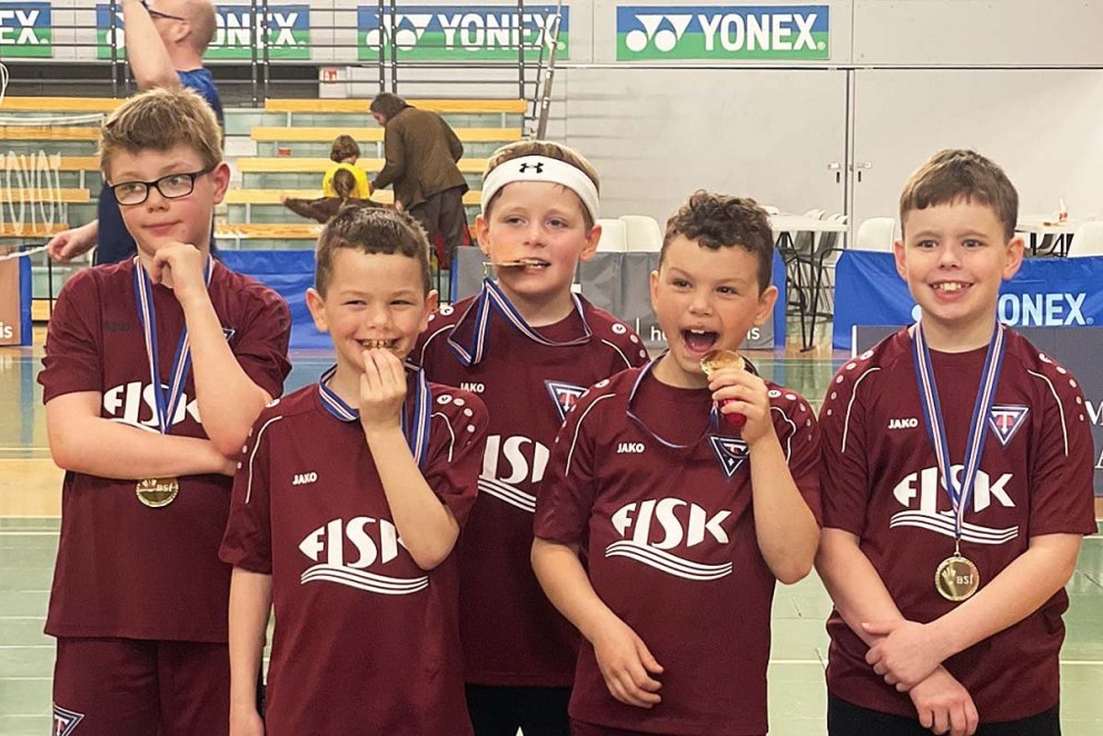 Ungir og hressir badmintonspilarar. MYNDIR AF SÍÐU TINDASTÓLS