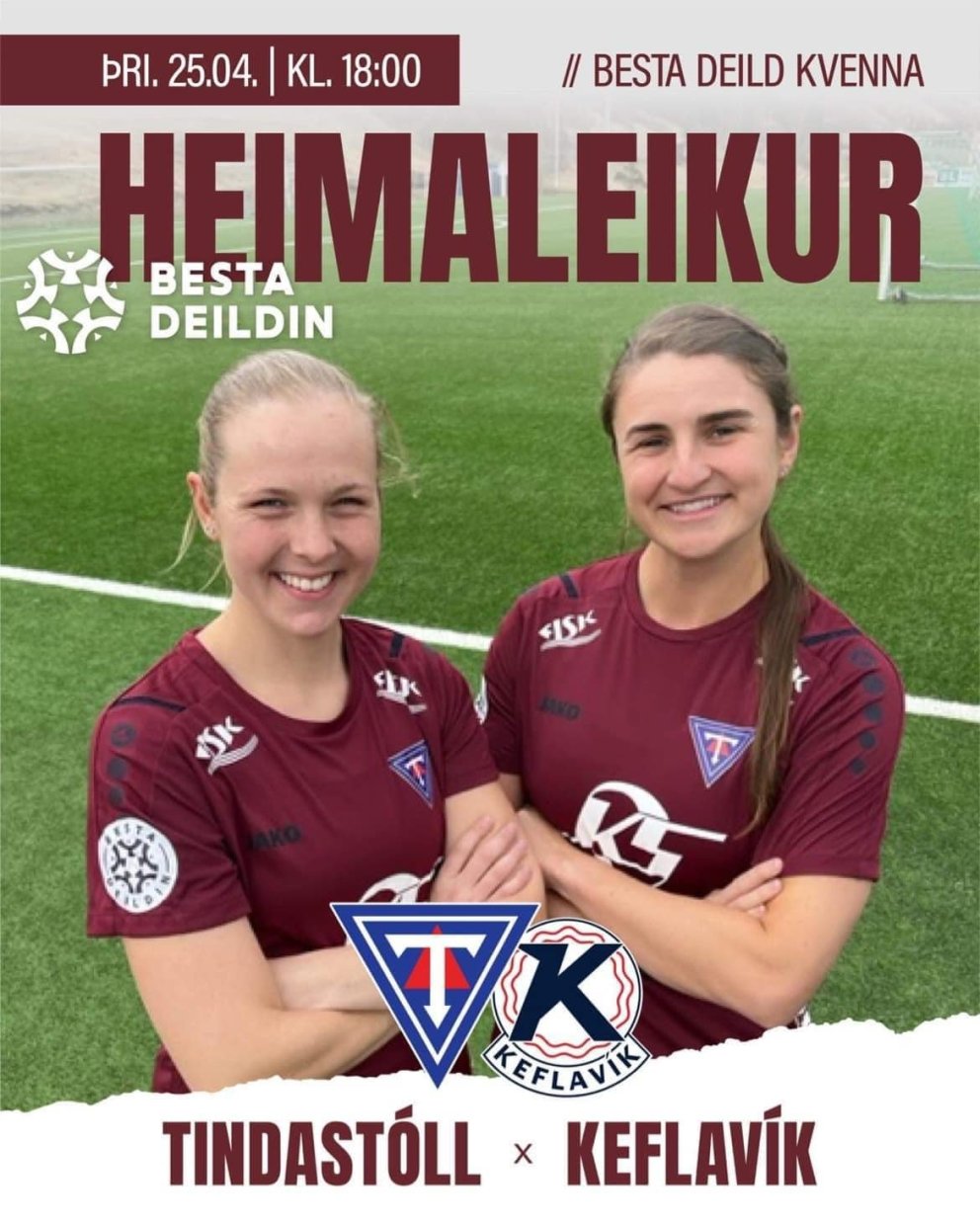 Skagfirðingarnir Bryndís Rut og Murielle Tiernan klárar í slaginn.