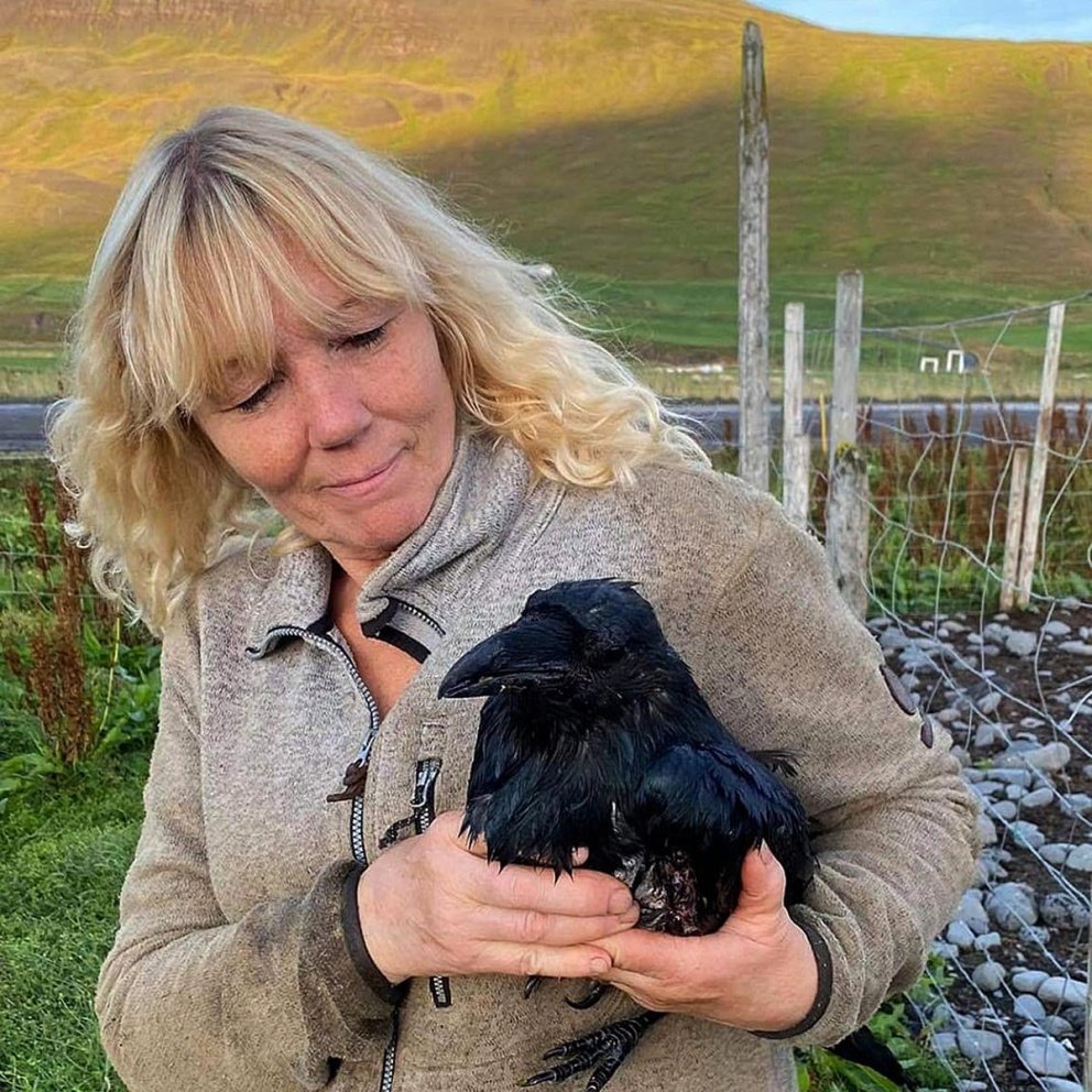 Birgitta heima í sveitinni. AÐSEND MYND