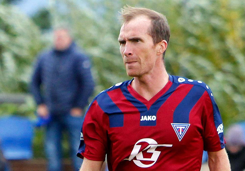 Bjarki Árna náði þeim áfanga að spila sinn 200. leik fyrir Tindastól. Vel gert! Mynd: ÓAB.