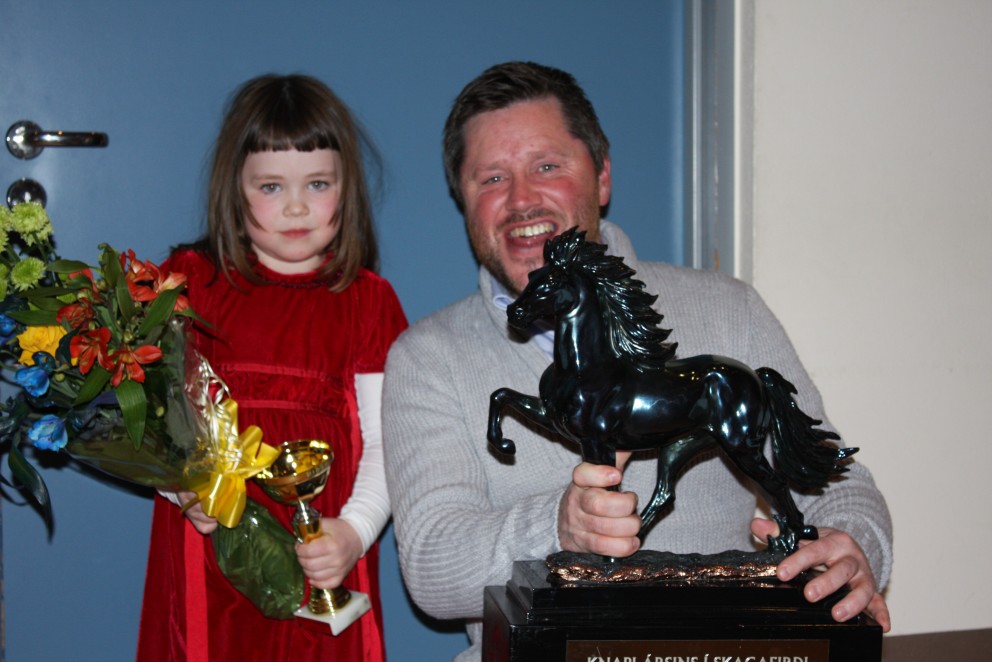 Bjarni Jónasson var útnefndur knapi ársins í Skagafirði 2015. Mynd: Rósa Vésteinsdóttir.