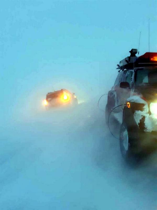 Myndin er af Facebooksíðu Björgunarsveitarinnar Húna og var tekin í desember.