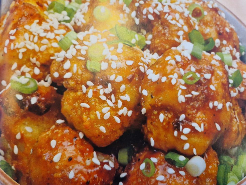 Uppskriftir og myndir teknar upp úr bókinni Eldað með Air-fryer.