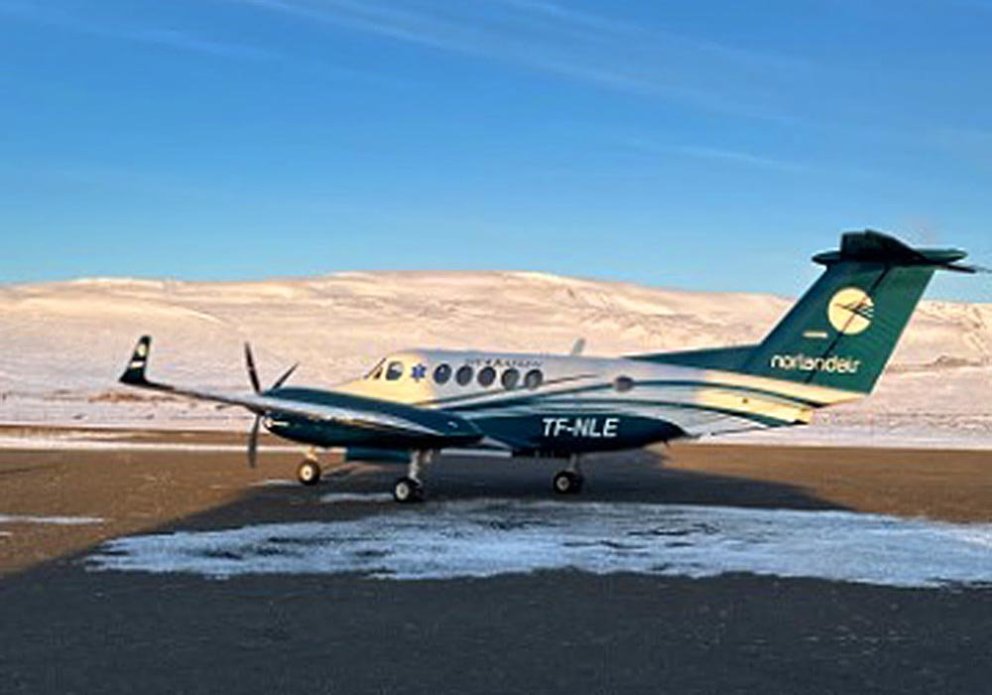 Frá Blönduósflugvelli. MYND: LÖGREGLAN Á NV