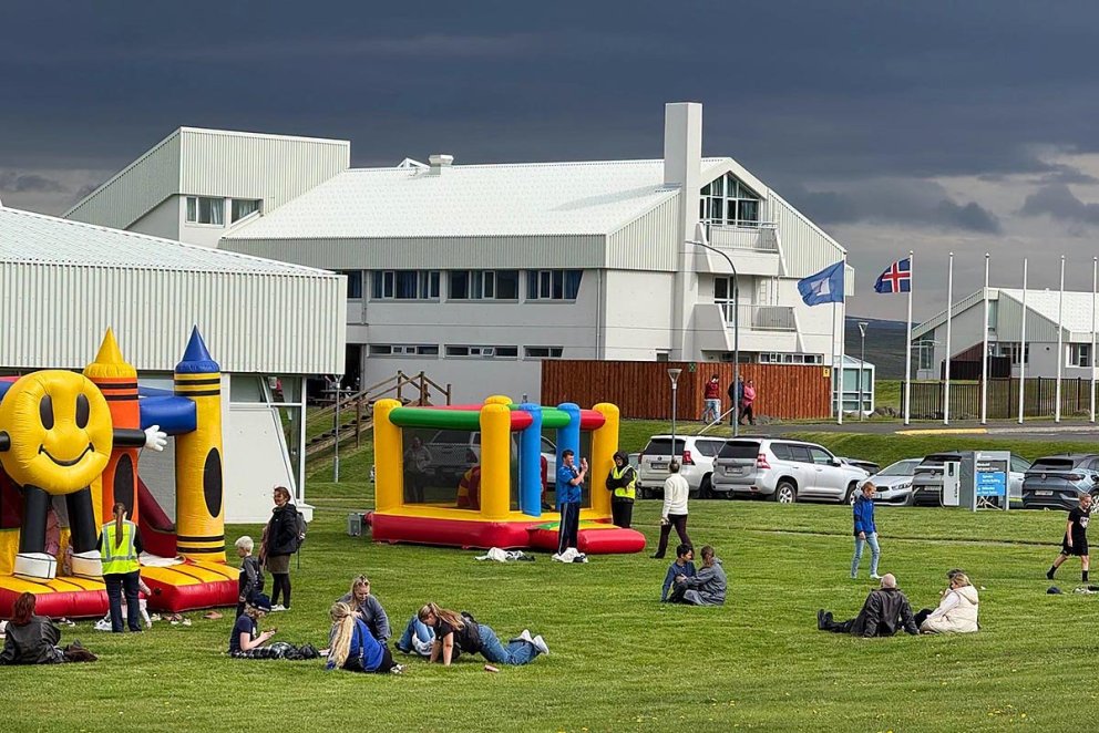 Það var ýmislegt brallað í tilefni afmælisins. MYNDIR AF FB-SÍÐU LANDSVIRKJUNAR