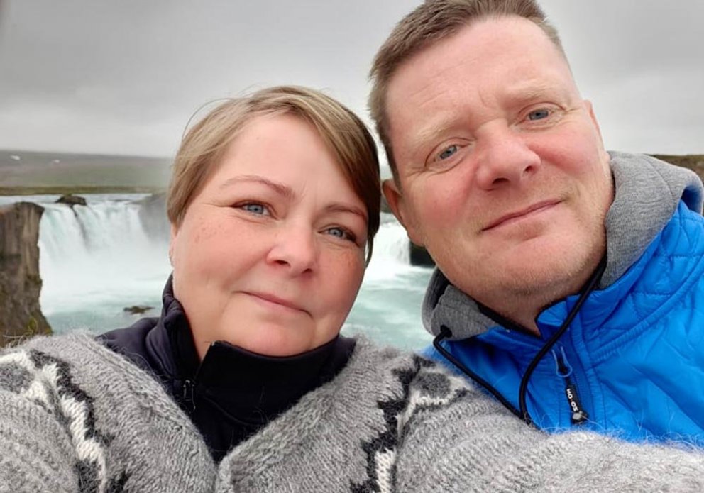 Kristín og Valur á ferð í Þingeyjarsýslu. MYND AÐSEND