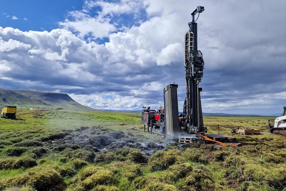 Borun við Reyki fyrir hitaveitu Blönduóss og Skagastrandar. MYND AF SÍÐU RARIK
