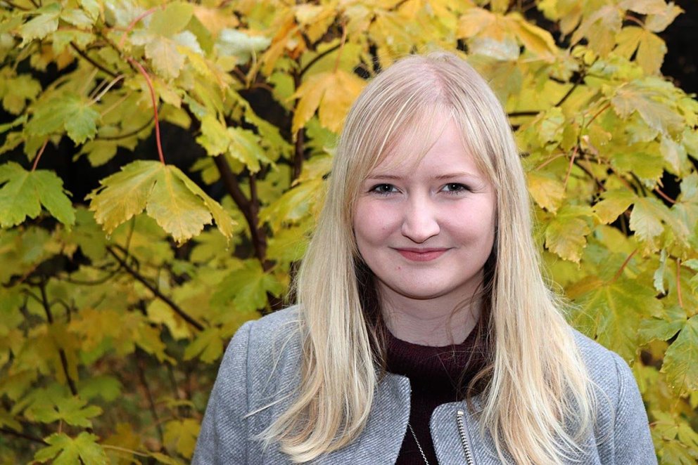 Dagrún Ósk segir gestum frá draugum og ýmsu þeim tengdum. AÐSEND MYND