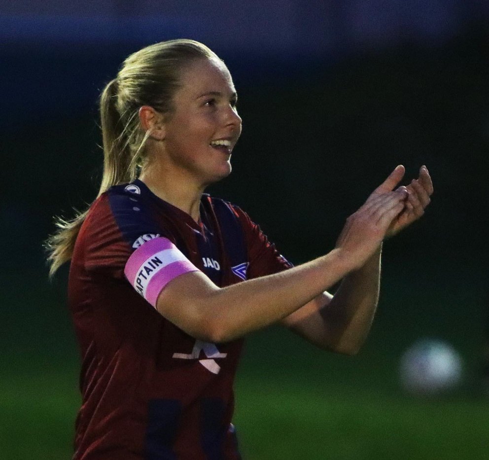 Bryndís Rut eftir leik með Tindastóli. Mynd: ÓAB.