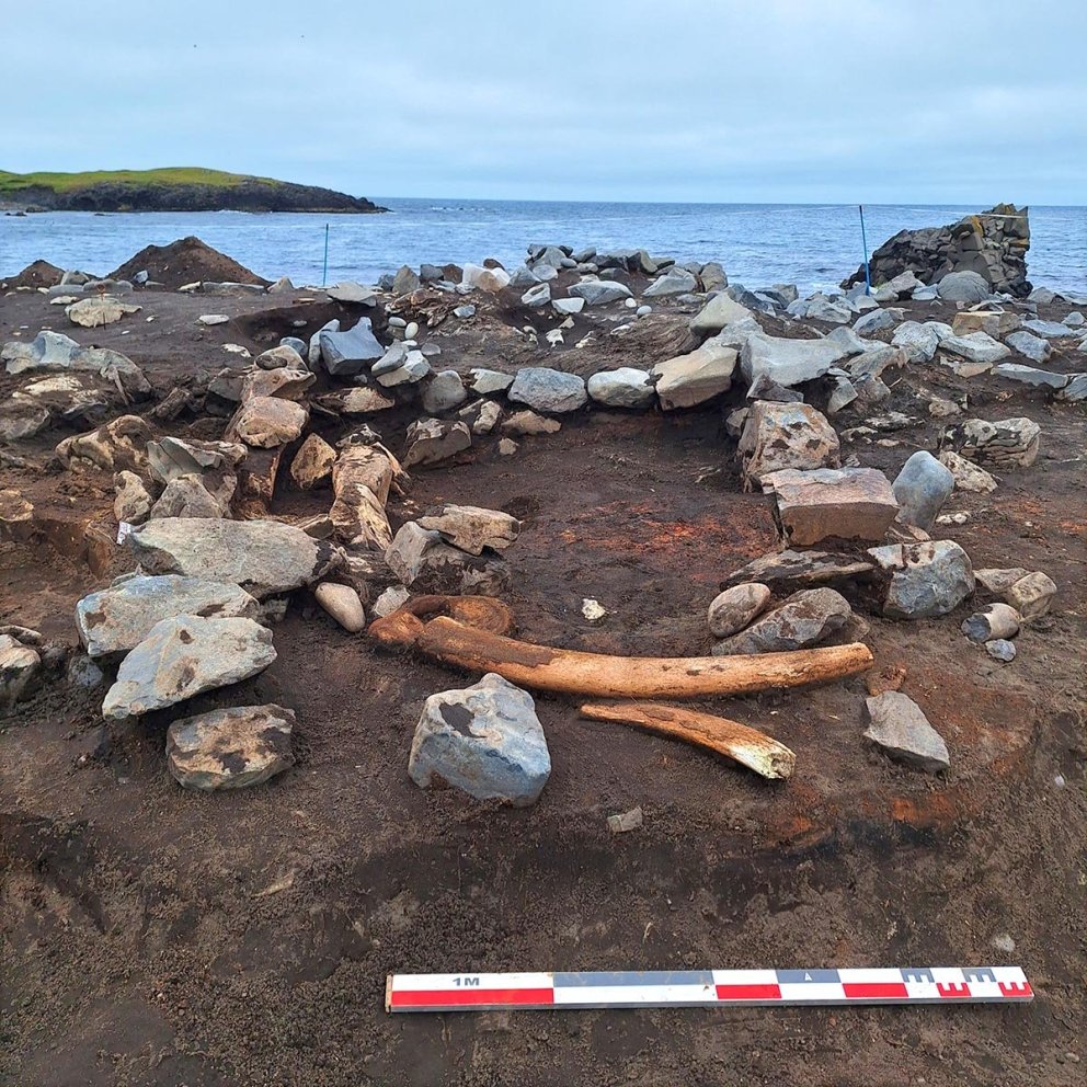Frá fornleifarannsóknum á Höfnum á Skaga. Sjá nánar myndasyrpu að neðan en myndatextar eru þar undir myndunum. MYNDIR: BSK