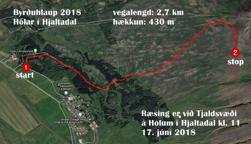 Byrðuhlaup UMF Hjalta á 17. júní