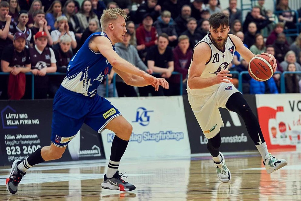 Calloway var með 15 stig í kvöld. Hér er hann í leik gegn Álftanesi á dögunum. MYND: SIGURÐUR INGI