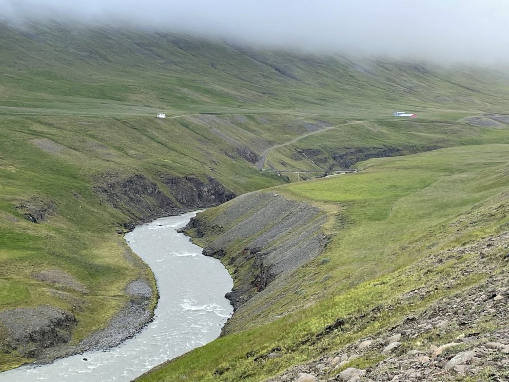 Úr Austurdal neðan Skatastaða. Mynd:KMU