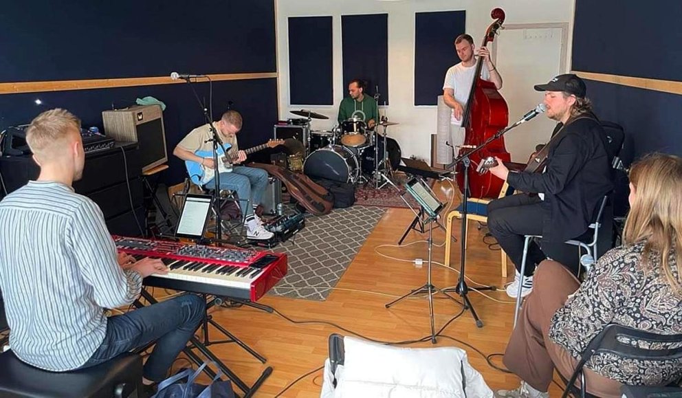 Frá æfingu country-hópsins. AÐSEND MYND