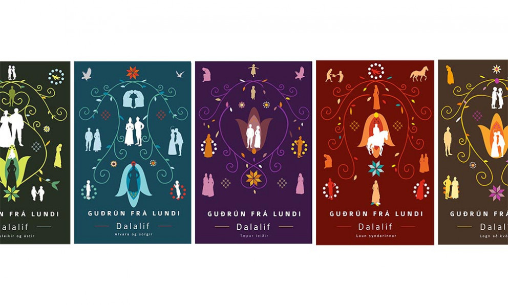 Dalalíf kom síðast út í þessum fallegu fimm kiljum og á hljóðbók. Forlagið gaf út.