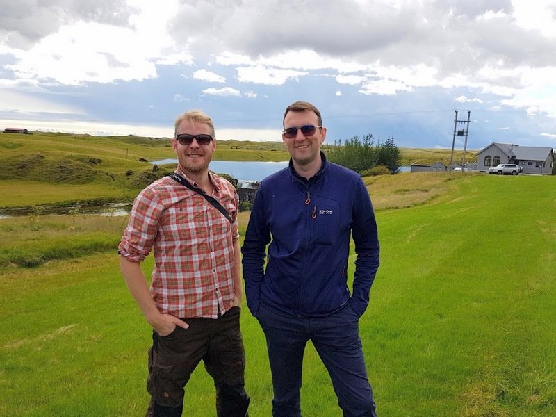 Davíð Harðarson (til hægri) ásamt Ásbergi félaga sínum af Smáragrundinni á Króknum. Aðsendar myndir.