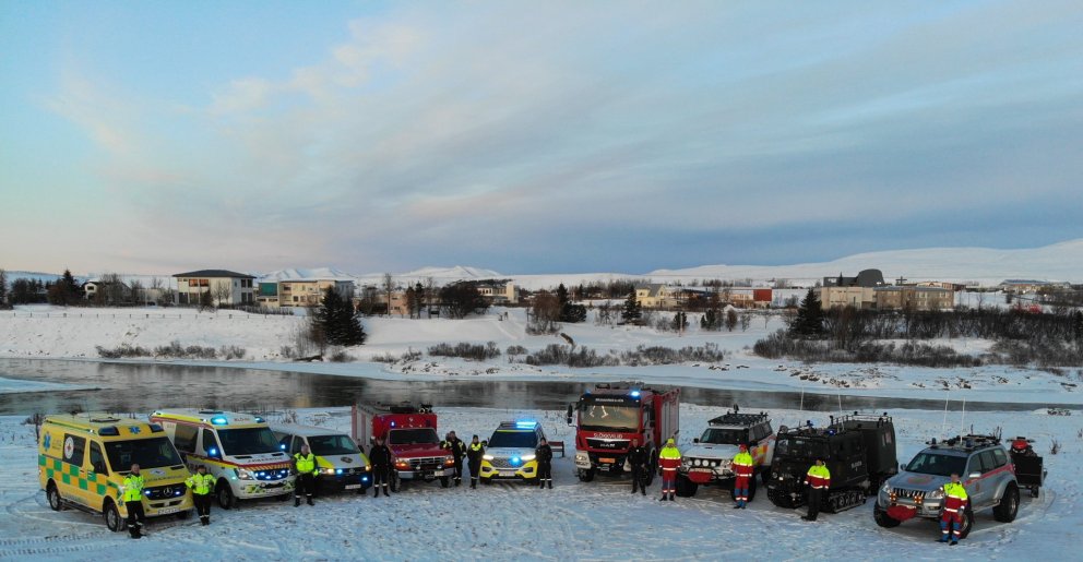 Viðbragðsaðilar og tækin sem voru til sýnis á Blönduósi. Allar myndir voru aðsendar.