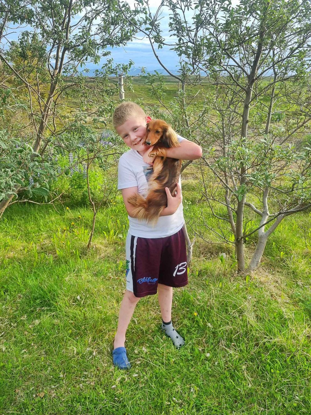 Friðrik með Bellukrútt – sem er sannarlega krútt. MYND AÐSEND