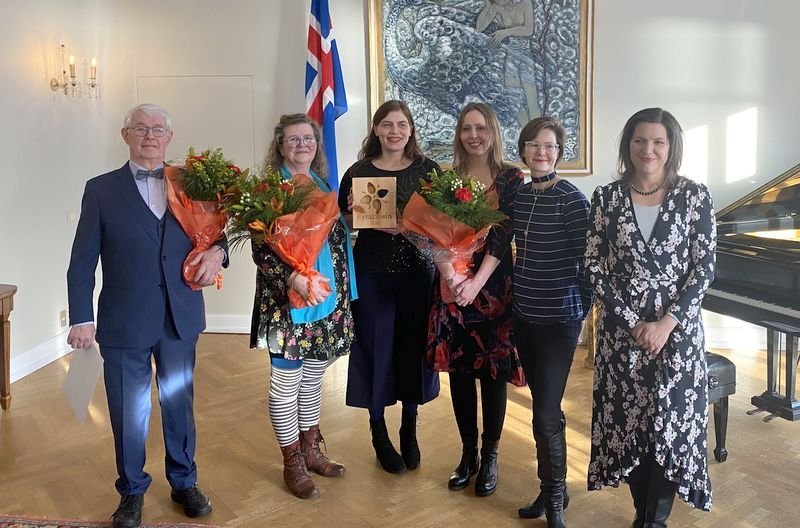 Frá afhendingu Eyrarrósarinnar 2020. Aðsend mynd.