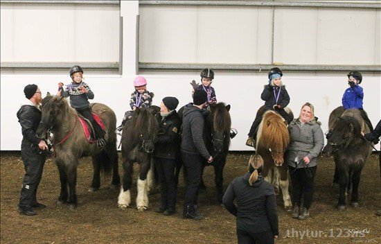 Pollaflokkur á seinni mótinu. Myndir: Eydís Ósk.