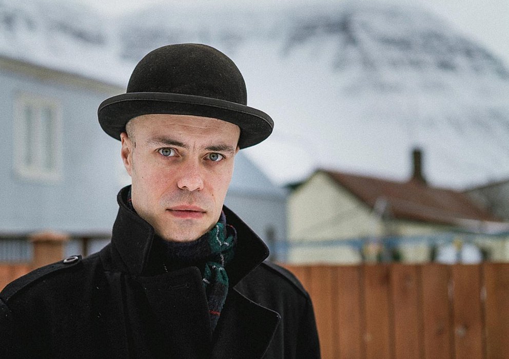 Eiríkur Örn Norðdahl á Ísafirði. MYND: BALDUR PAN