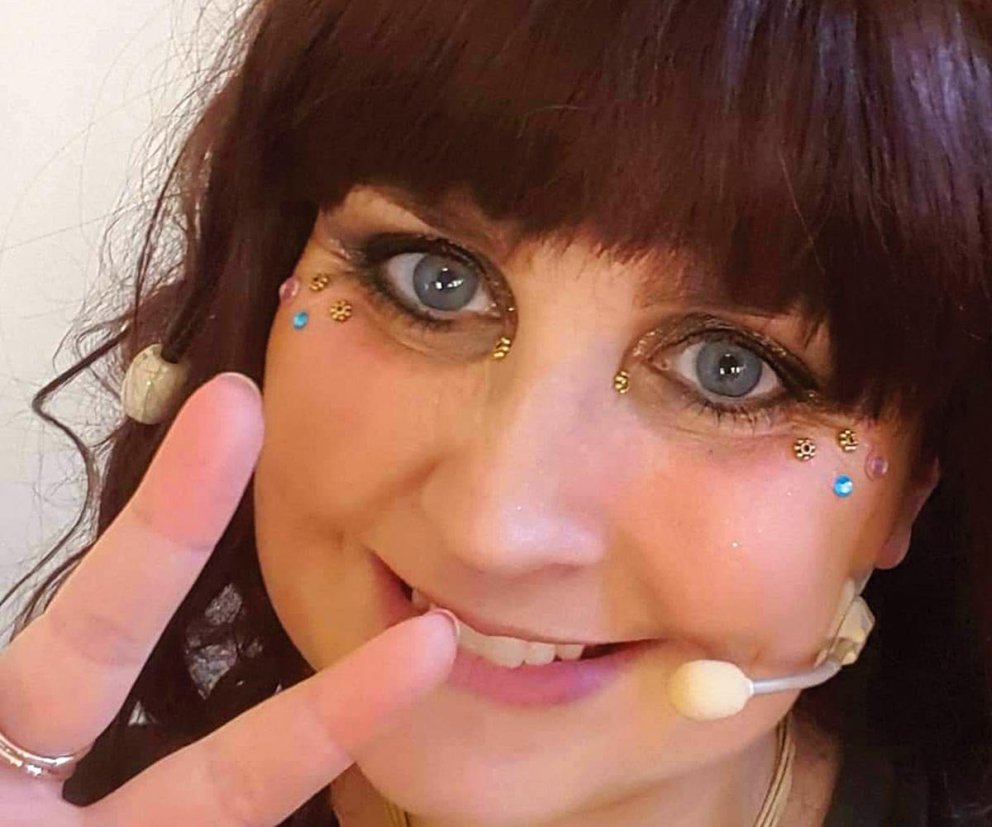 Elsa Róberts klár í Hárið. AÐSEND MYND