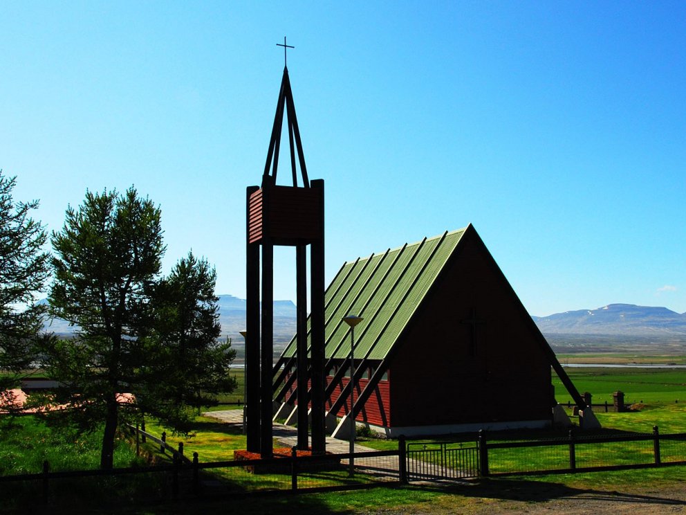 Miklabæjarkirkja. Mynd: Ex Viking