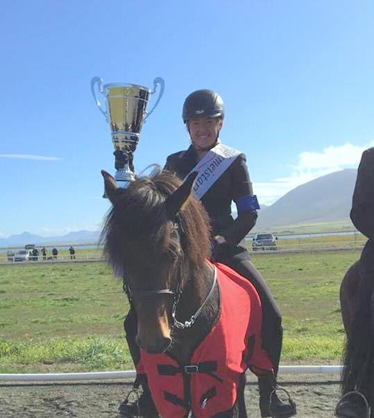 Fákameistari 2018 Líney María Hjálmarsdóttir. Myndir: Unnur Rún.