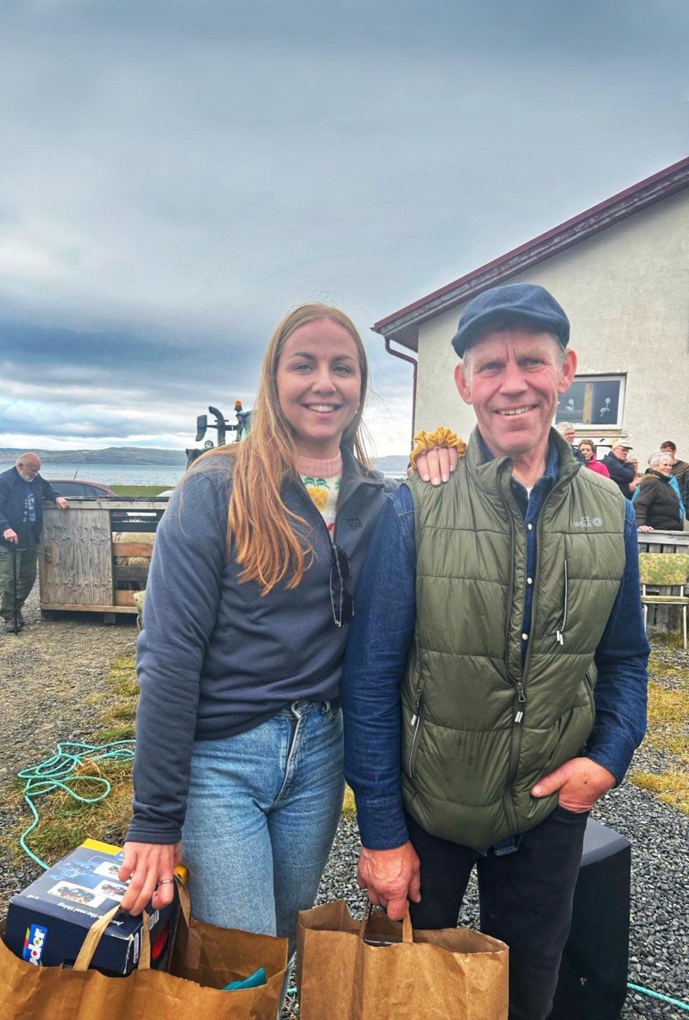 Feðginin Fanney og Gunnar. MYND AÐSEND