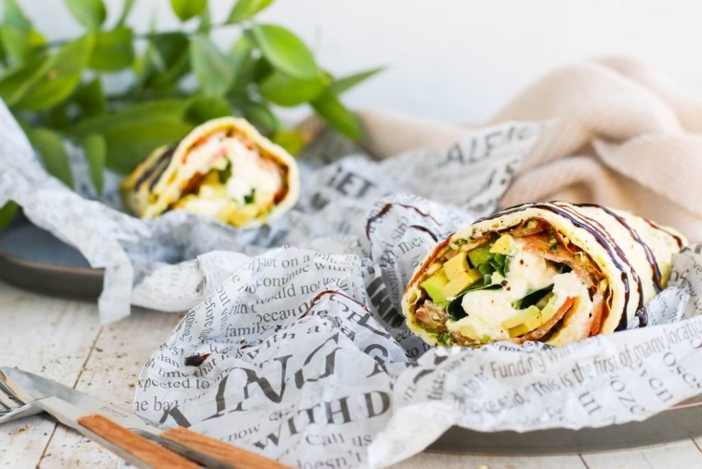 Kotasæluvefja með pestó og burrata. MYND: GOTTERIOGGERSEMAR